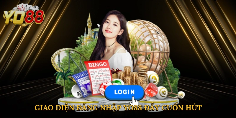 Hình ảnh giao diện đăng nhập Yo88 đầy cuốn hút